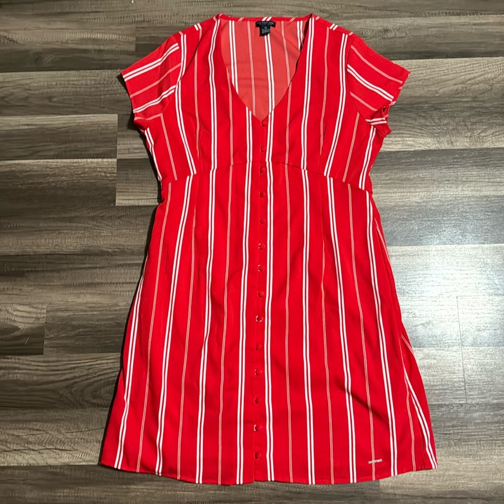 US polo red dress size medium